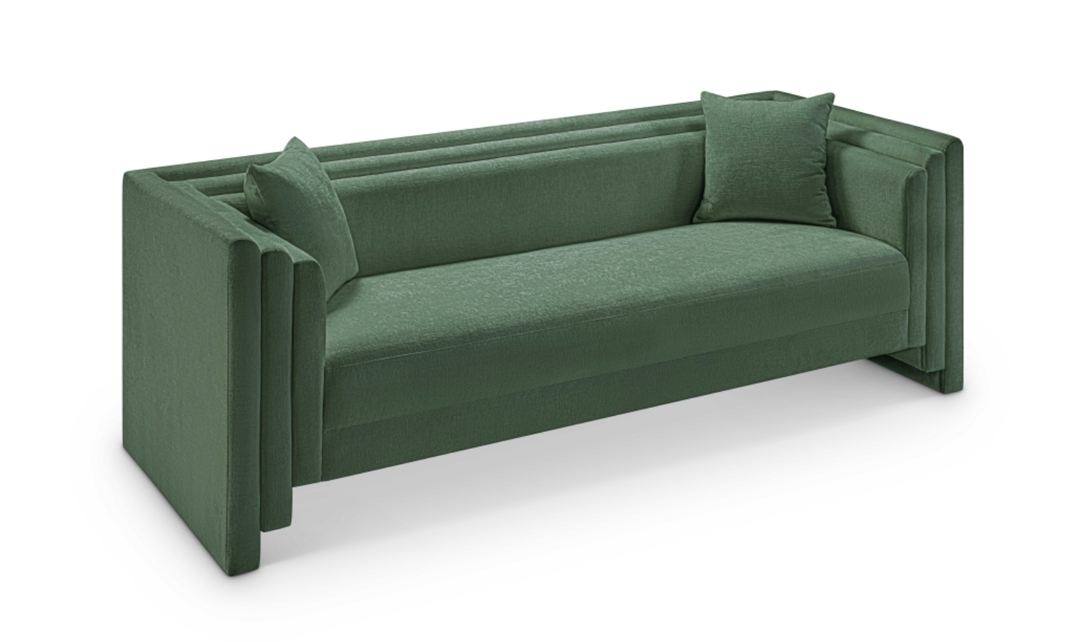 Meridian Furniture Everett Chenille Fabric Upholstered Sofa-Jennifer Furniture