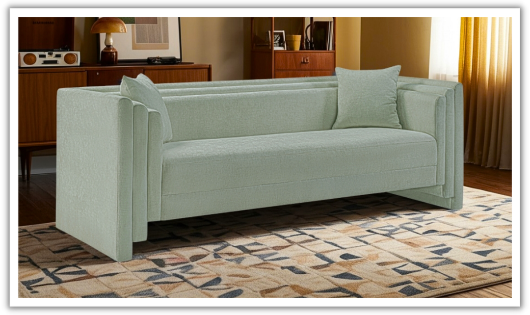 Meridian Furniture Everett Chenille Fabric Upholstered Sofa-Jennifer Furniture