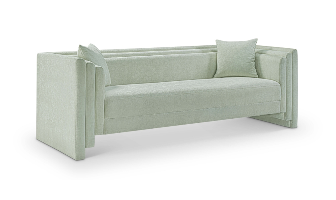 Meridian Furniture Everett Chenille Fabric Upholstered Sofa-Jennifer Furniture