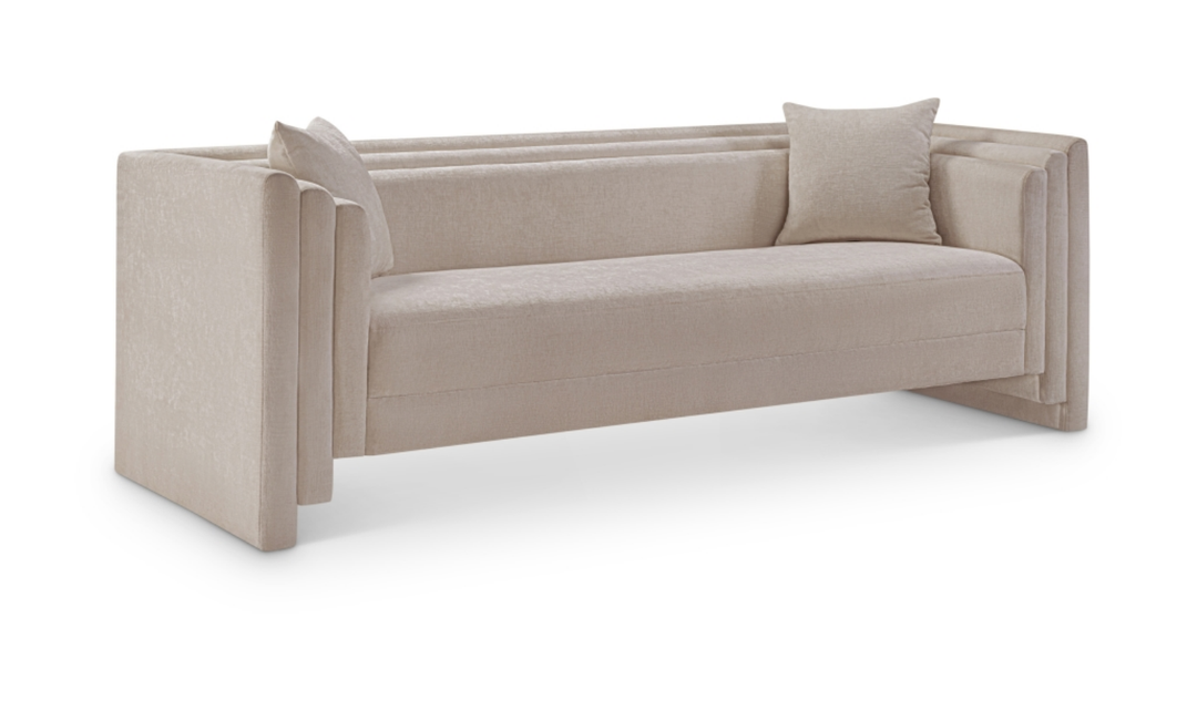 Meridian Furniture Everett Chenille Fabric Upholstered Sofa