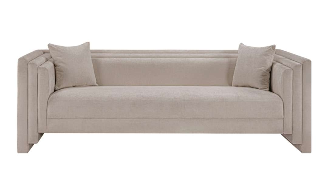 Meridian Furniture Everett Chenille Fabric Upholstered Sofa