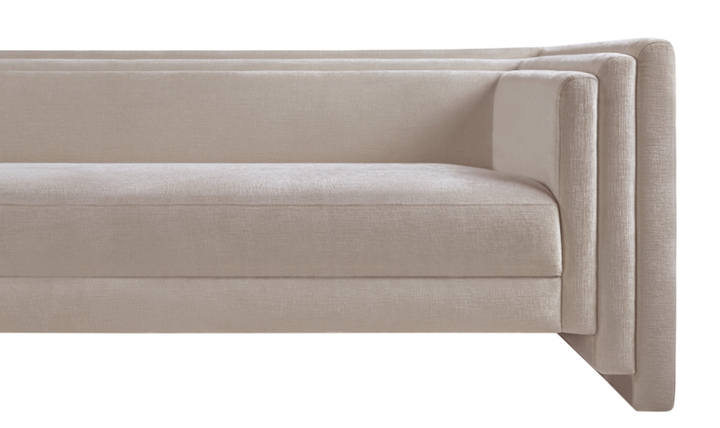 Meridian Furniture Everett Chenille Fabric Upholstered Sofa