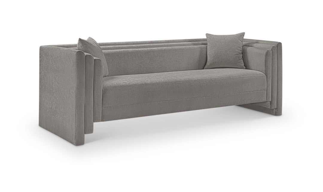 Meridian Furniture Everett Chenille Fabric Upholstered Sofa