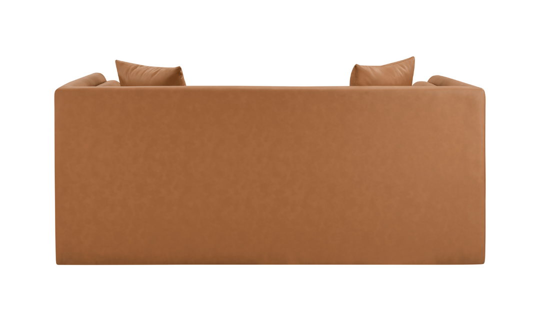 Meridian Furniture Everett Vegan Leather Upholstered Loveseat Sofa