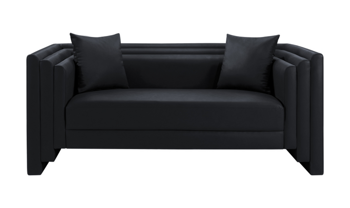 Meridian Furniture Everett Vegan Leather Upholstered Loveseat Sofa