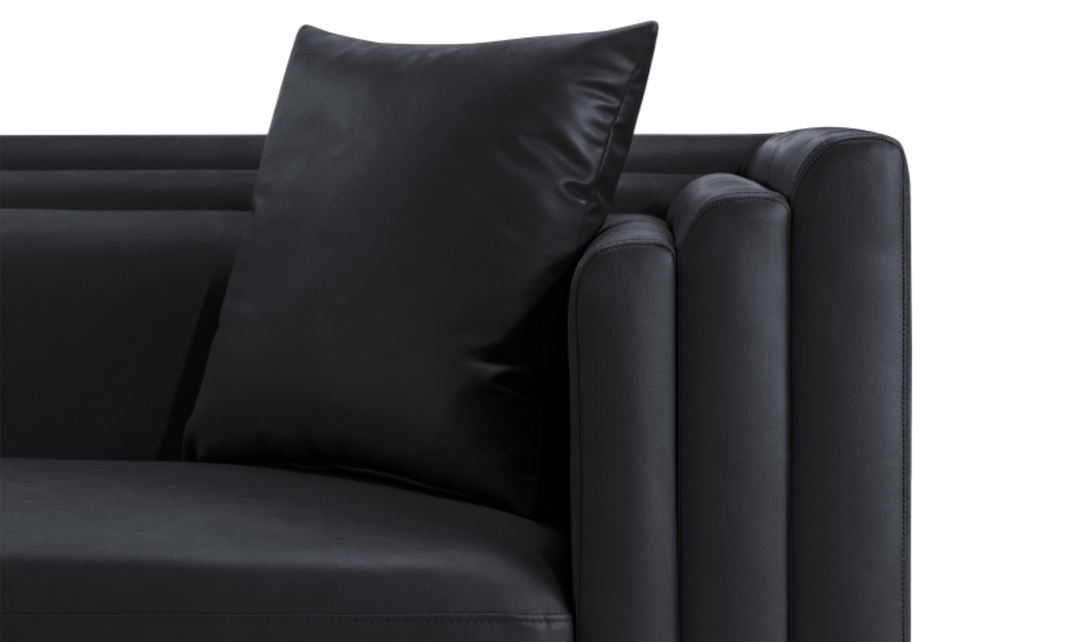 Meridian Furniture Everett Vegan Leather Upholstered Loveseat Sofa