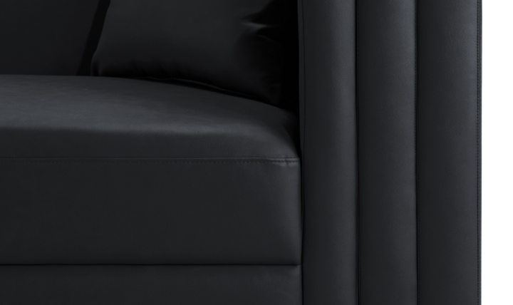 Meridian Furniture Everett Vegan Leather Upholstered Loveseat Sofa
