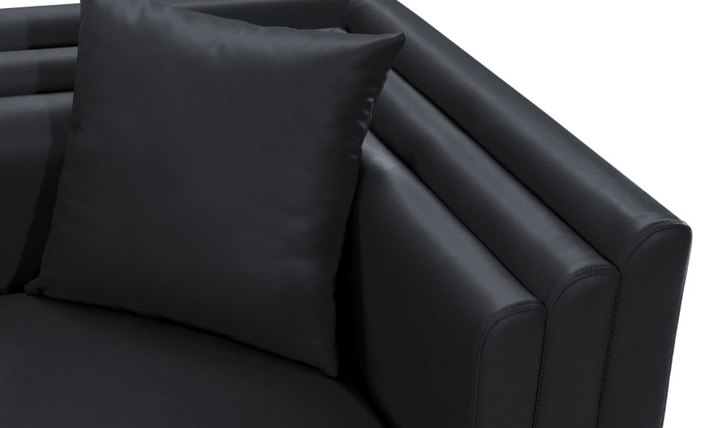 Meridian Furniture Everett Vegan Leather Upholstered Loveseat Sofa