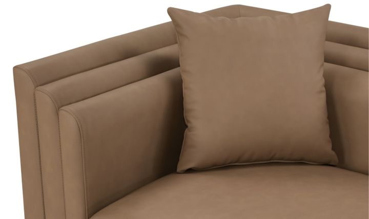 Meridian Furniture Everett Vegan Leather Upholstered Loveseat Sofa