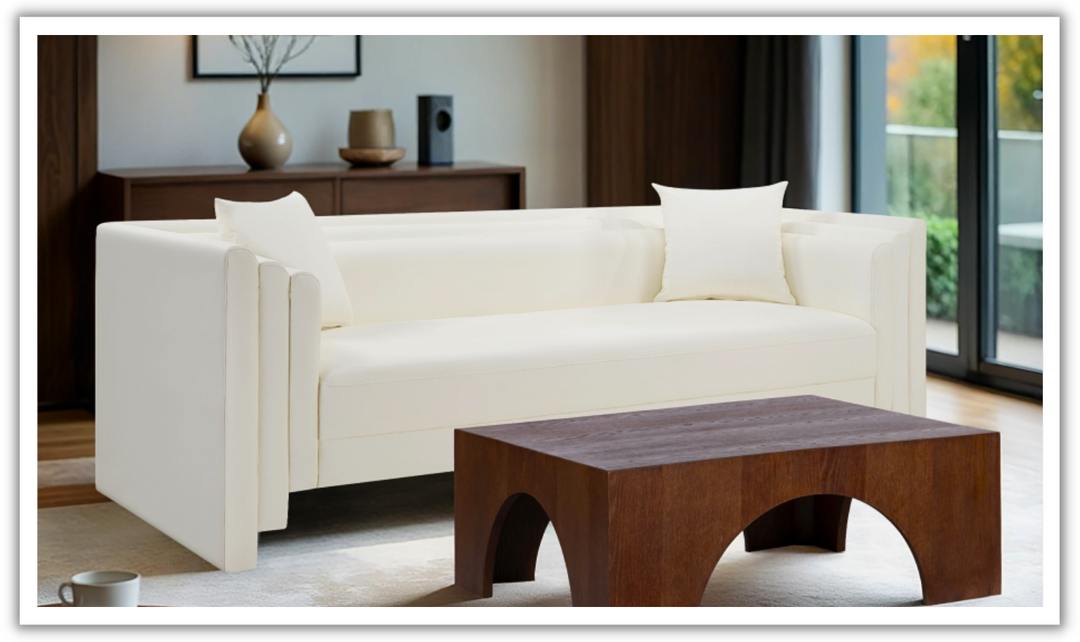 Meridian Furniture Everett Vegan Leather Upholstered Sofa-Jennifer Furniture