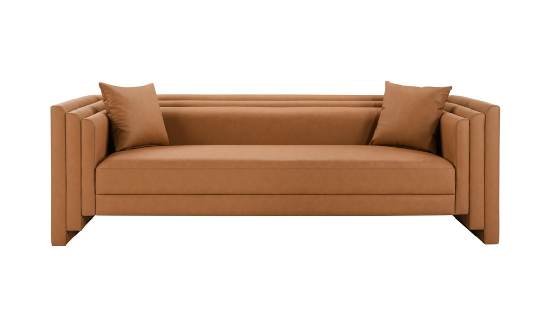 Meridian Furniture Everett Vegan Leather Upholstered Sofa