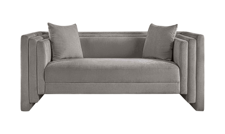 Meridian Furniture Everett Chenille Fabric Upholstered Loveseat Sofa