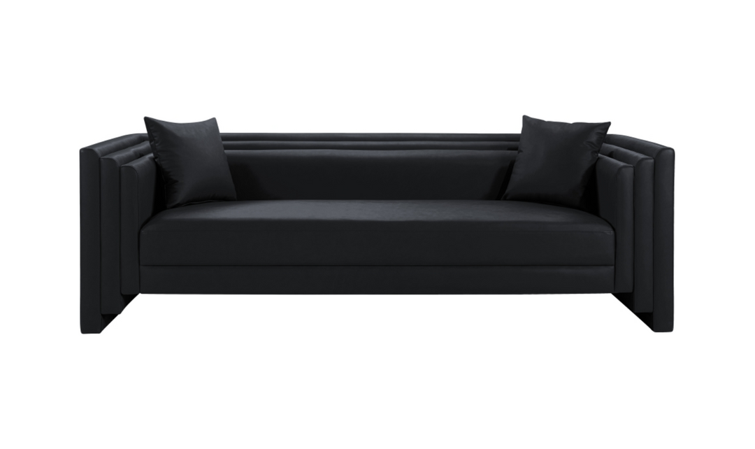 Meridian Furniture Everett Vegan Leather Upholstered Sofa