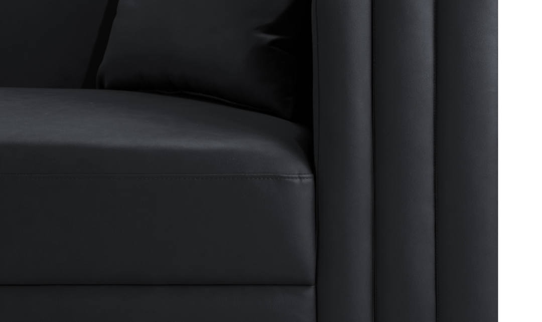 Meridian Furniture Everett Vegan Leather Upholstered Sofa