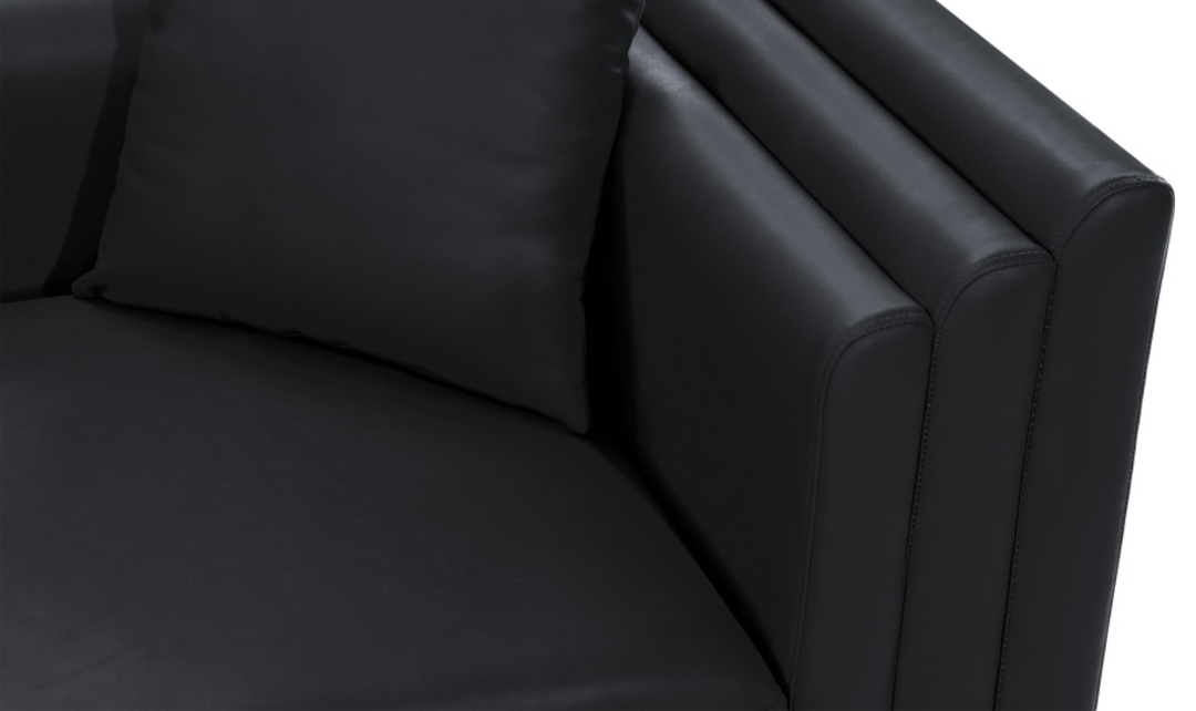 Meridian Furniture Everett Vegan Leather Upholstered Sofa