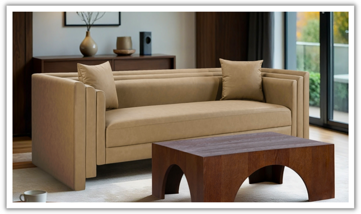 Meridian Furniture Everett Vegan Leather Upholstered Sofa-Jennifer Furniture