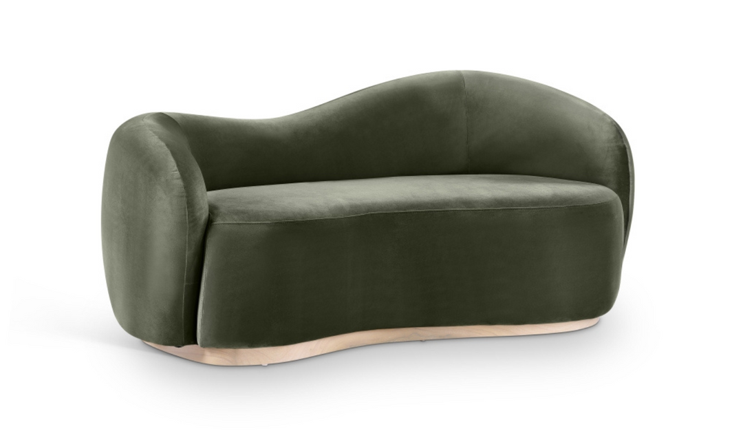 Meridian Furniture Gustavo 2-Seater Velvet Fabric Upholstered Loveseat-jennifer furniture