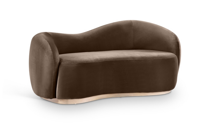 Meridian Furniture Gustavo 2-Seater Velvet Fabric Upholstered Loveseat-jennifer furniture