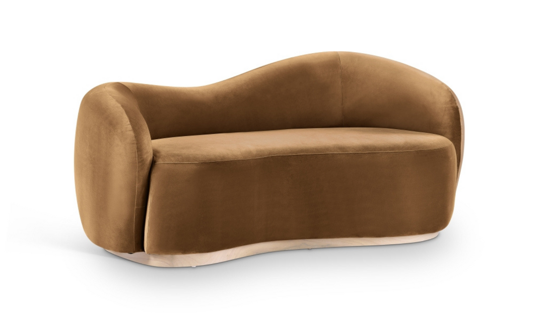 Meridian Furniture Gustavo 2-Seater Velvet Fabric Upholstered Loveseat-jennifer furniture