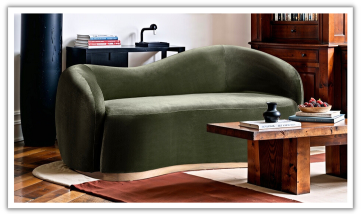 Meridian Furniture Gustavo 2-Seater Velvet Fabric Upholstered Loveseat-jennifer furniture
