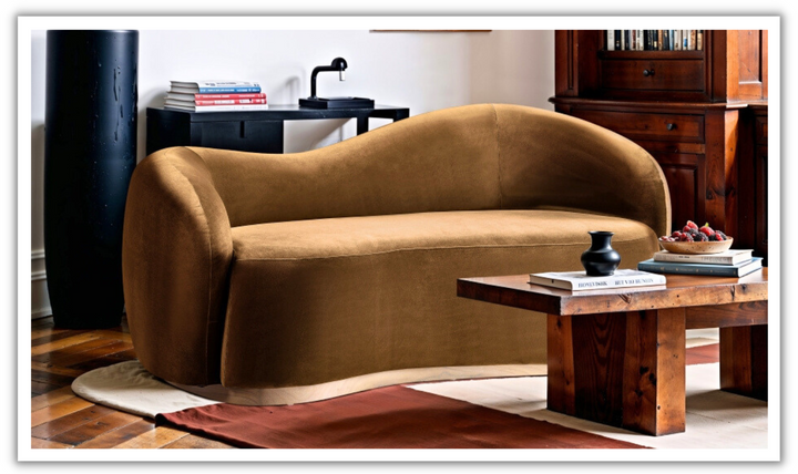 Meridian Furniture Gustavo 2-Seater Velvet Fabric Upholstered Loveseat-jennifer furniture