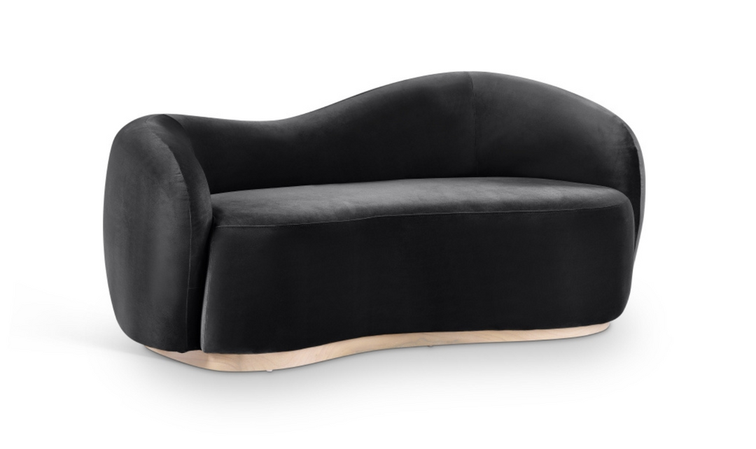 Meridian Furniture Gustavo 2-Seater Velvet Fabric Upholstered Loveseat-jennifer furniture