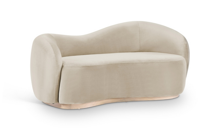 Meridian Furniture Gustavo 2-Seater Velvet Fabric Upholstered Loveseat-jennifer furniture