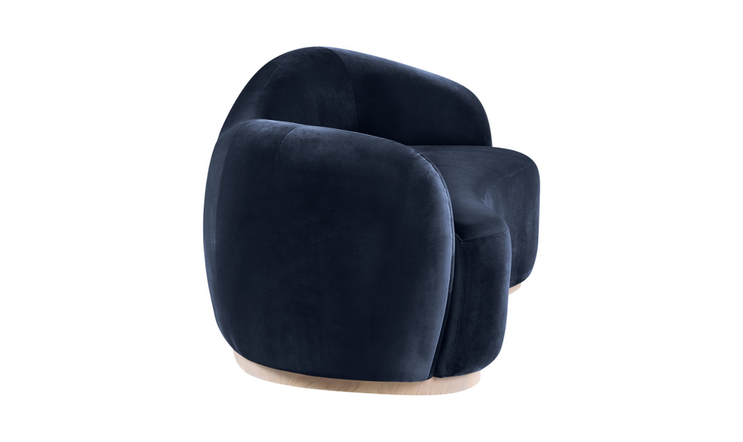 Meridian Furniture Gustavo 3-Seater Velvet Fabric Upholstered Sofa