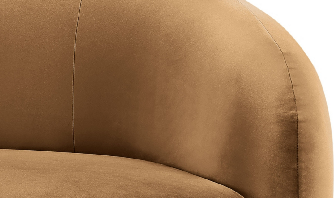 Meridian Furniture Gustavo 3-Seater Velvet Fabric Upholstered Sofa