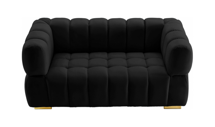 Meridian Furniture  Gwen Velvet Upholstered Loveseat Sofa
