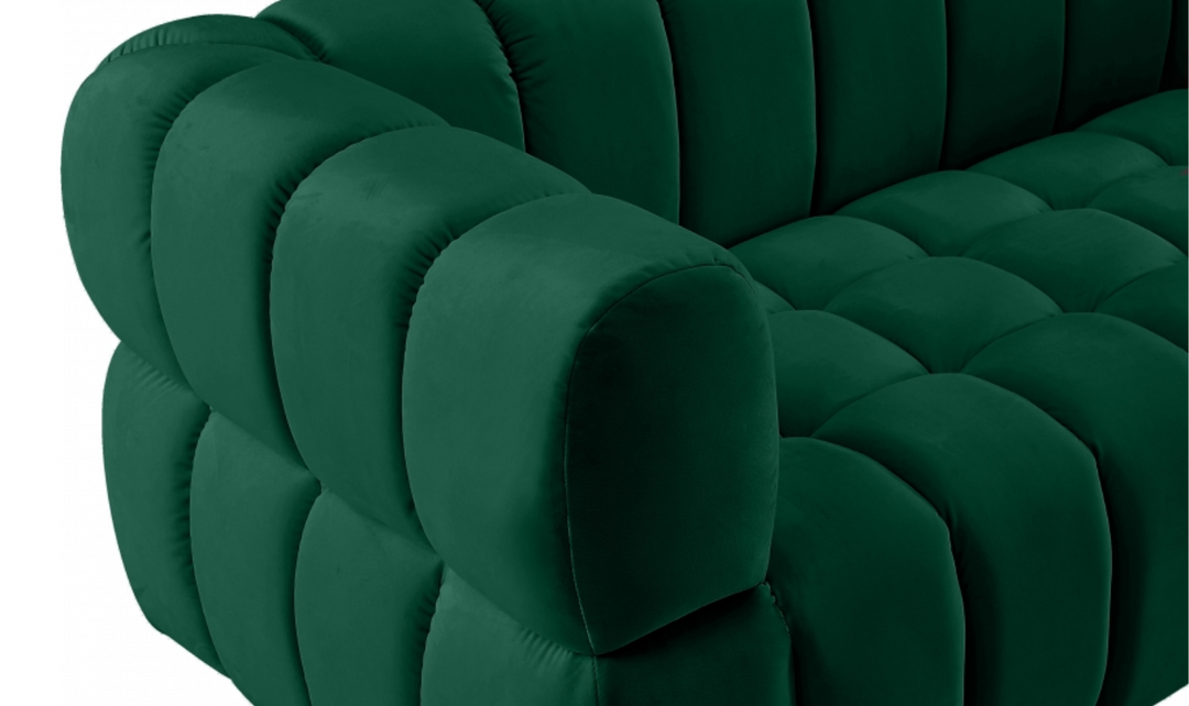 Meridian Furniture  Gwen Velvet Upholstered Loveseat Sofa
