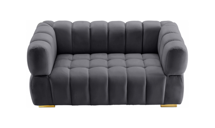 Meridian Furniture  Gwen Velvet Upholstered Loveseat Sofa