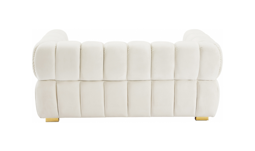 Meridian Furniture  Gwen Velvet Upholstered Loveseat Sofa