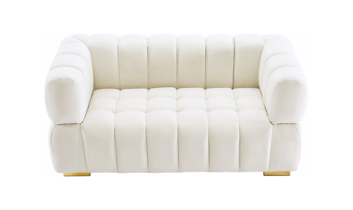 Meridian Furniture  Gwen Velvet Upholstered Loveseat Sofa