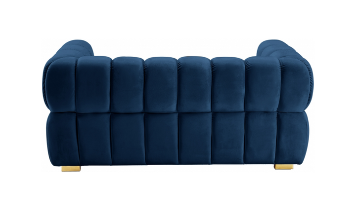 Meridian Furniture  Gwen Velvet Upholstered Loveseat Sofa-Jennifer Furniture