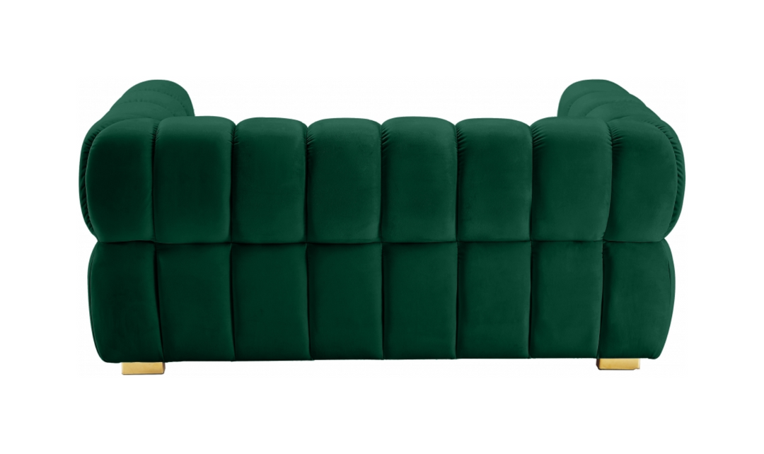 Meridian Furniture  Gwen Velvet Upholstered Loveseat Sofa-Jennifer Furniture