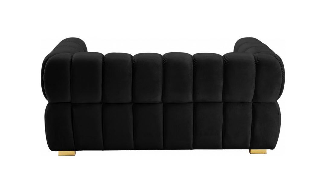 Meridian Furniture  Gwen Velvet Upholstered Loveseat Sofa