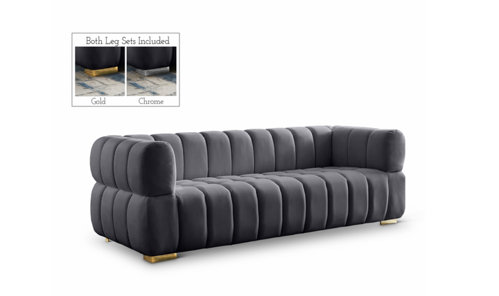 Meridian Furniture Gwen Velvet Upholstered Sofa