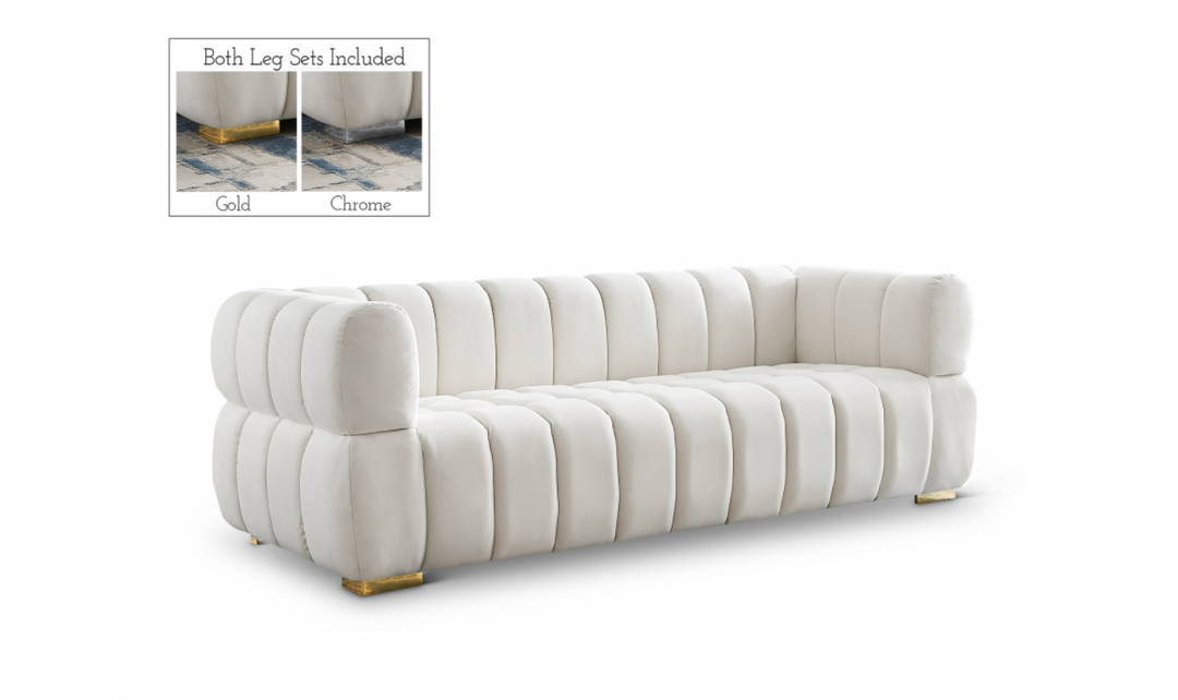 Meridian Furniture Gwen Velvet Upholstered Sofa