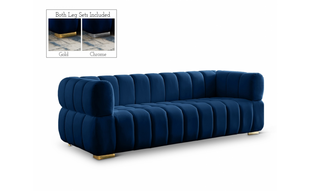 Meridian Furniture Gwen Velvet Upholstered Sofa