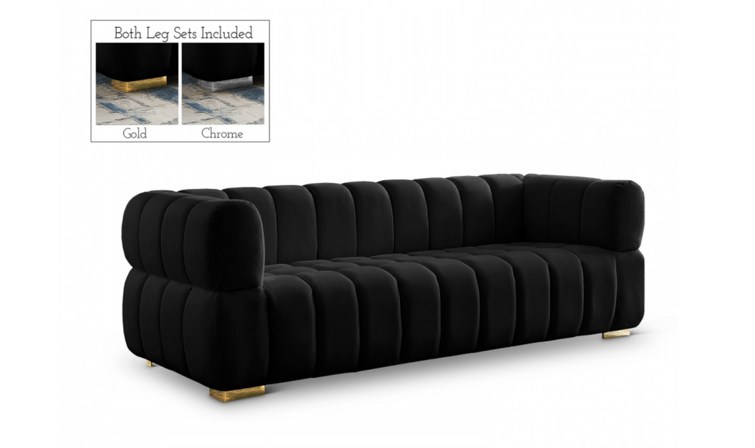 Meridian Furniture Gwen Velvet Upholstered Sofa