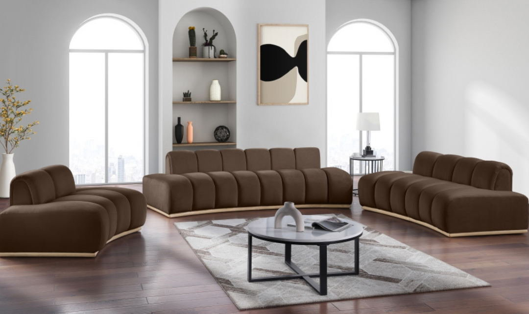 Meridian Furniture Jace Tufted Velvet Fabric Upholstered Loveseat