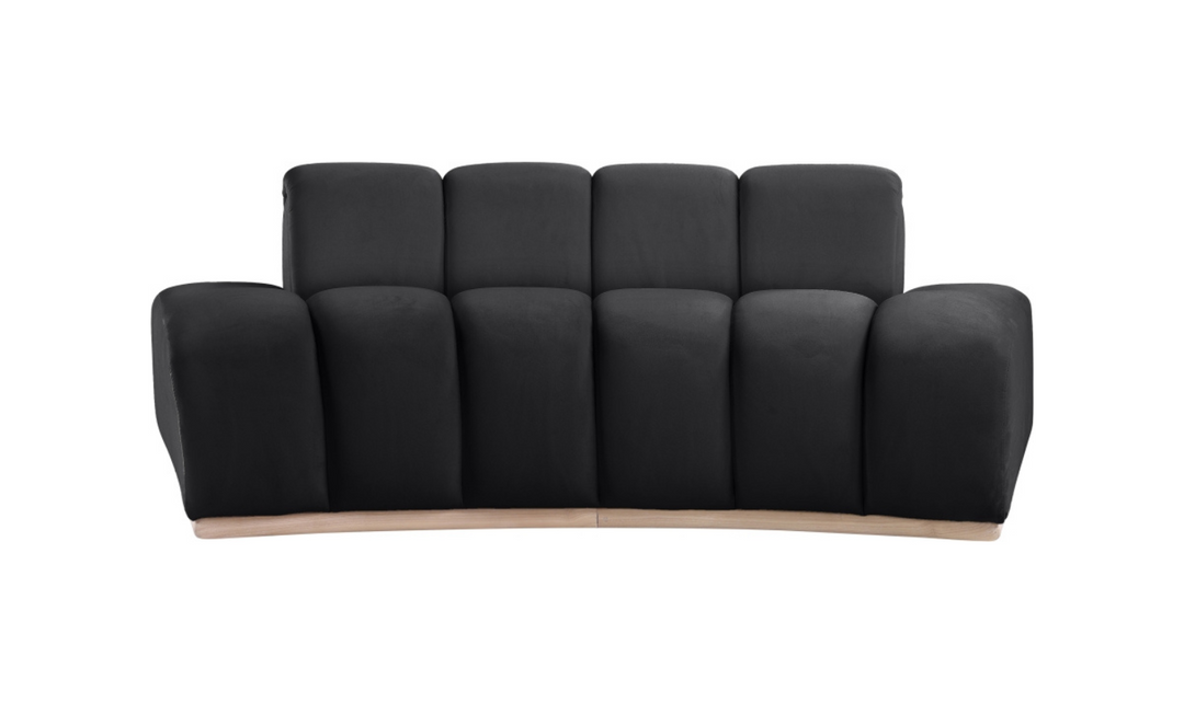 Meridian Furniture Jace Tufted Velvet Fabric Upholstered Loveseat