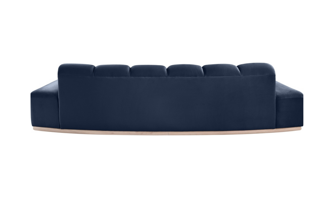 Meridian Furniture Jace 3-Seater Tufted Velvet Fabric Upholstered Sofa