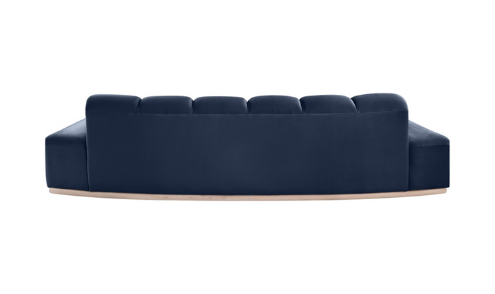 Meridian Furniture Jace 3-Seater Tufted Velvet Fabric Upholstered Sofa