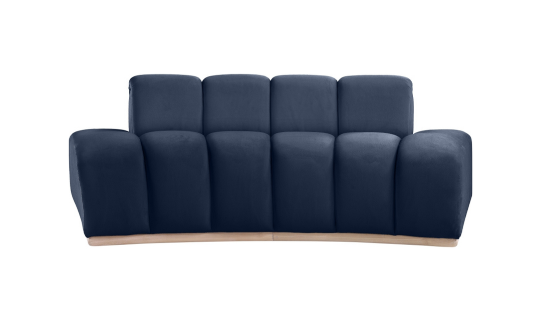 Meridian Furniture Jace Tufted Velvet Fabric Upholstered Loveseat