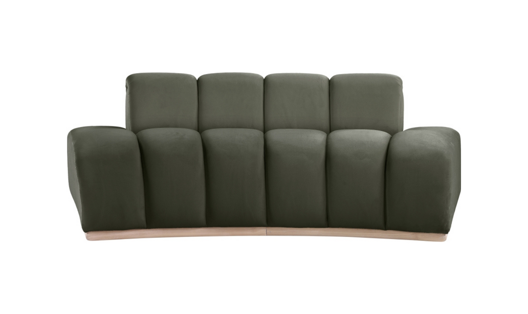 Meridian Furniture Jace Tufted Velvet Fabric Upholstered Loveseat