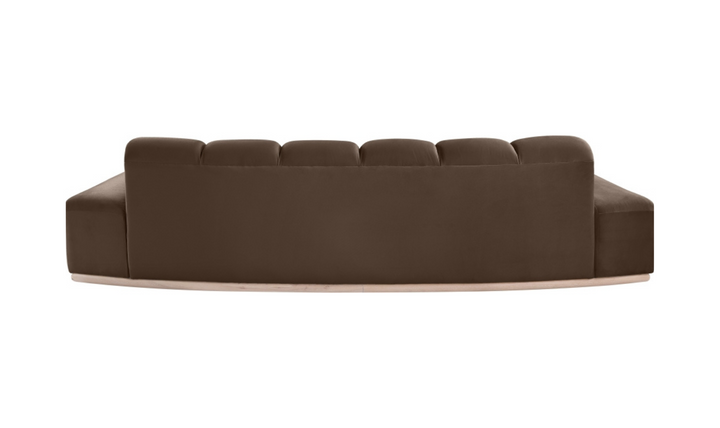 Meridian Furniture Jace 3-Seater Tufted Velvet Fabric Upholstered Sofa