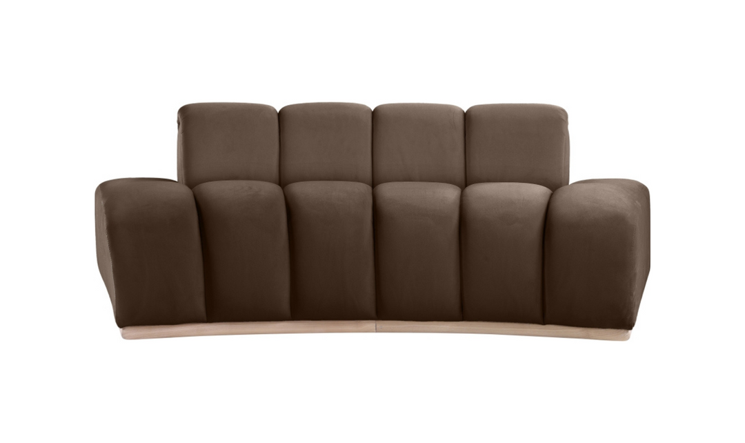Meridian Furniture Jace Tufted Velvet Fabric Upholstered Loveseat