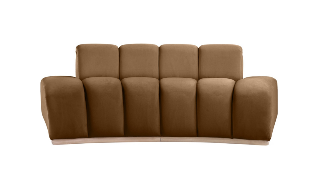 Meridian Furniture Jace Tufted Velvet Fabric Upholstered Loveseat